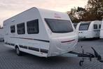 Nieuwe 6pers.Dethleffs met 2p bed, stapelbed, zithoek, Caravans en Kamperen, Bedrijf, Dethleffs, Hordeur, Tot en met 6