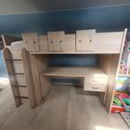 Halfslaper met kleerkast en uitrekbaar buro . In zeer goede, Ophalen, Zo goed als nieuw, Eenpersoons