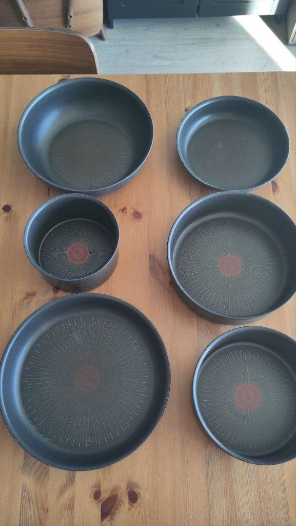 Tefal Ingenio Set pannen en potten, Huis en Inrichting, Keuken | Potten en Pannen, Zo goed als nieuw, Pannenset, Overige materialen