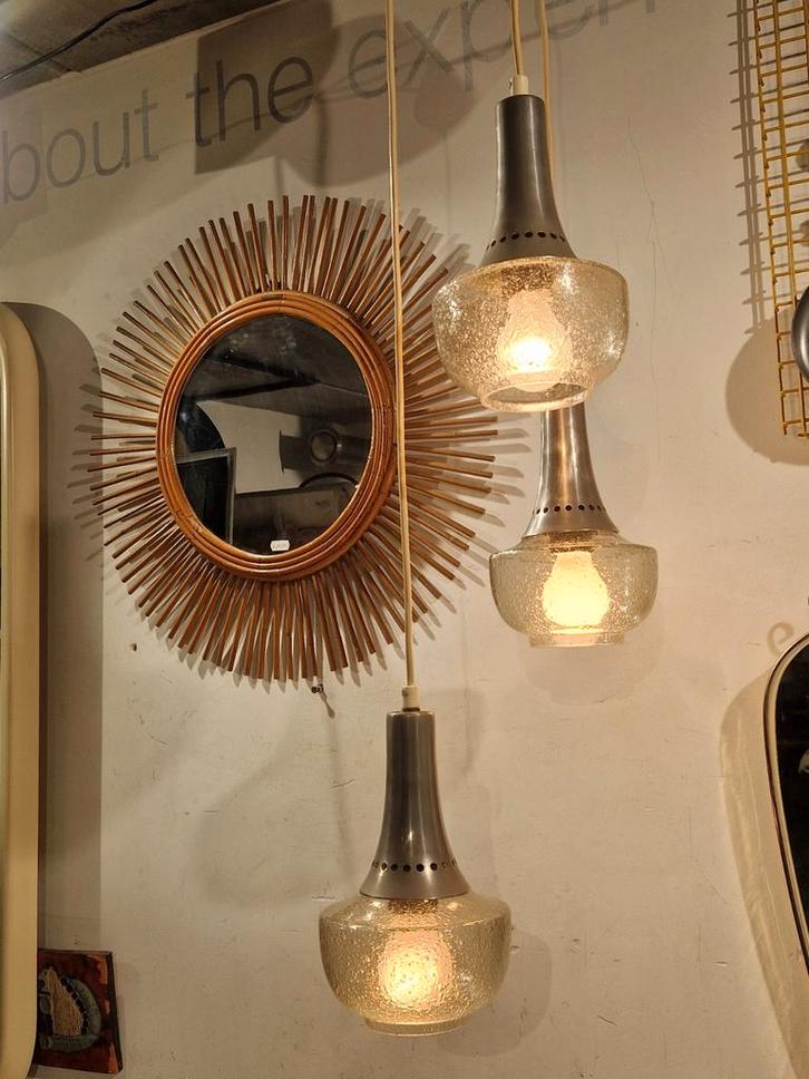 vintage hanglamp van RAAK Amsterdam, cascade waterval lamp, Antiek en Kunst, Antiek | Verlichting, Ophalen of Verzenden