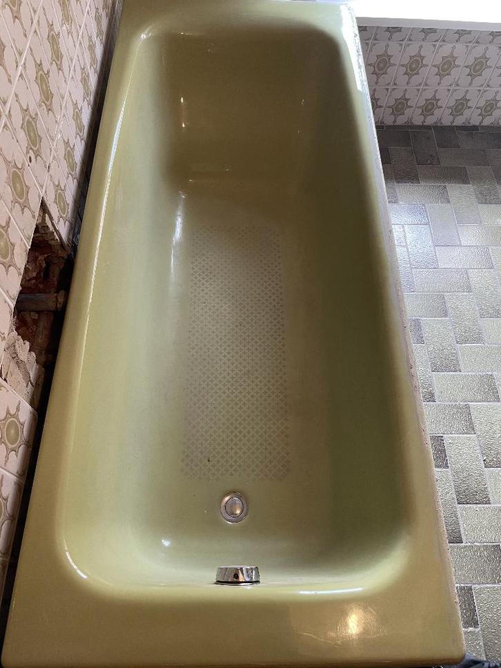 Vintage gietijzeren badkuip, Doe-het-zelf en Bouw, Metalen, Gebruikt, Overige metalen, Ophalen