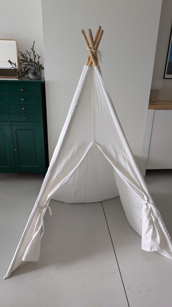 Kindertipitent linen wit, Ophalen, Zo goed als nieuw