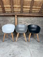 16 HAY About A Chair AAC22 (5 grijs, 6 zwart, 6 wit), Huis en Inrichting, Ophalen of Verzenden, Zo goed als nieuw, Grijs, Hout