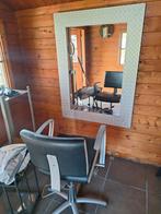 Kappersstoel let pomp en spiegel kapper, Ophalen