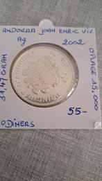 Andorra 10 diners 2002 AG (31.47 gram)geres mika, Ophalen of Verzenden