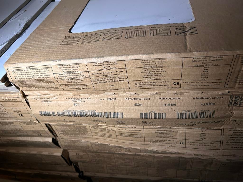 20 vierkante meter vloertegels te koop., Ophalen, Marmer, Vloertegels