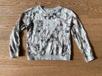 Lichte sweater met poezenprint - maat 122/128, Enlèvement ou Envoi, Utilisé, Fille, Pull ou Veste