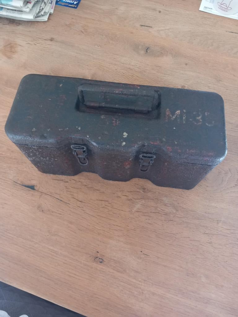 Duitse S Mine 35 Kist WO2, origineel, Verzamelen, Ophalen of Verzenden