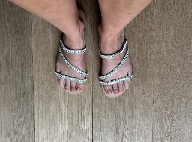 Sandales à strass à paillettes Esprit (39), Vêtements | Femmes, Enlèvement ou Envoi, Autres couleurs, Porté, Esprit