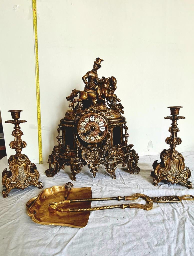 Antiquités et objets d'art pour décoration de cheminée (horl, Antiquités & Art, Enlèvement ou Envoi