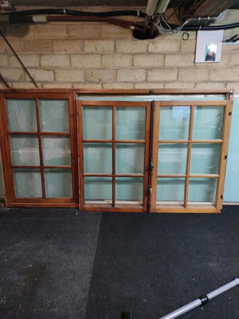 Eiken raam, Ophalen, Gevelraam of Ruit, 160 cm of meer, Zo goed als nieuw