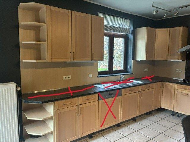 meubles de cuisine équipée Arias, Maison & Meubles, Cuisine | Cuisines complètes, Utilisé, Cuisine d'angle, Autres couleurs, Enlèvement