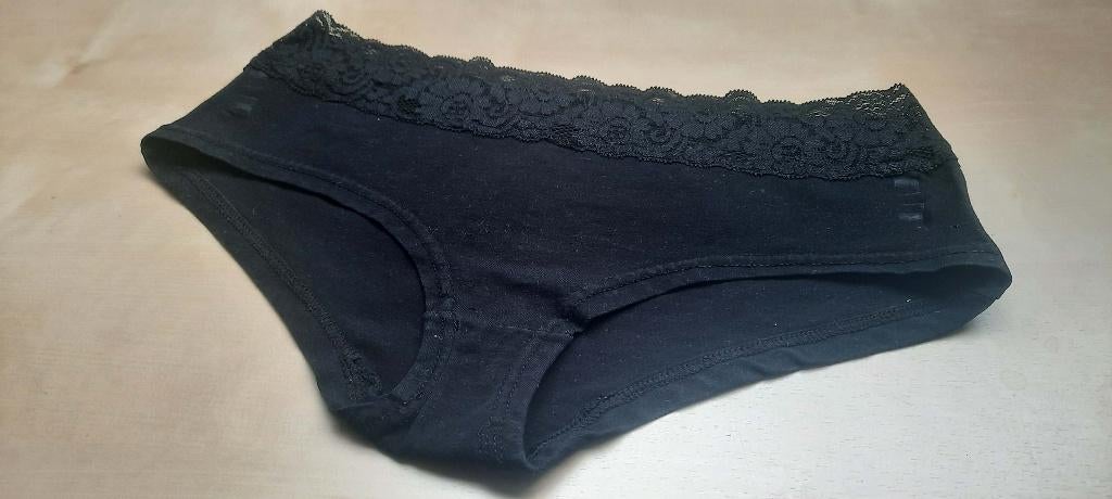 5 gewone zwarte slipjes dames – verschillende maten., Kleding | Dames, Ondergoed en Lingerie, Verschillende merken., Ophalen, Zwart