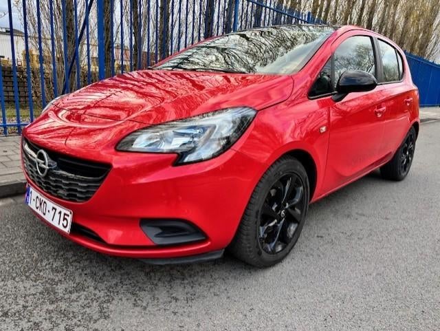 OPEL CORSA 1.2i BLACK EDITION CLIM//VELGEN//GPS, Auto's, Euro 6, 4 cilinders, 1229 cc, Bedrijf