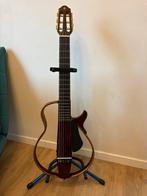 Yamaha Silent Guitar SLG200S + hoes + accessoires (topstaat), Musique & Instruments, Enlèvement, Comme neuf
