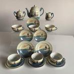 service à thé vintage pour enfants avec décor hollandais, Enlèvement ou Envoi, Utilisé, Porcelaine, Service complet