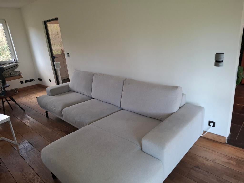 Scandinavische lounge zetel, Maison & Meubles, Canapés | Coins salons complets, Enlèvement, Comme neuf, Tissus, Scandinavische