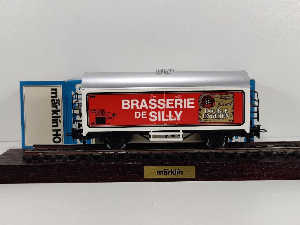Marklin 4415 85095 koelwagen Brasserie de Silly NMBS, Hobby en Vrije tijd, Wisselstroom, Wagon, Ophalen of Verzenden, Zo goed als nieuw
