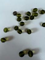 Kralen, pegels, olijfgroen, 8 mm, 50 stuks is 10 euro, Antiek en Kunst, Ophalen of Verzenden