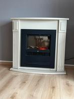 Elektrische haard met schoorsteenmantel, Huis en Inrichting, Haarden, Ophalen, Gebruikt, Vrijstaande haard, Elektrische haard