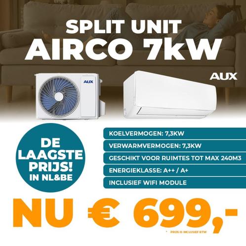 Airco 7kW AUX + WiFi - Laagste Prijs PROFITEER NU > OP=OP, Maison & Meubles, Accessoires pour la Maison | Autre, Neuf, Enlèvement ou Envoi