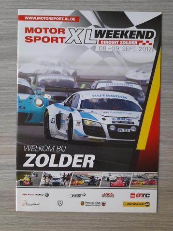 Motorsport XL Weekend 2017 Circuit Zolder - Official Program, Enlèvement ou Envoi, Comme neuf, Autres marques