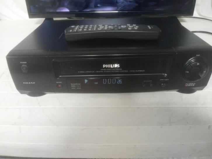 Philips VR400 Turbo Drive video recorder, Audio, Tv en Foto, Videospelers, Zo goed als nieuw, VHS-speler of -recorder, Ophalen of Verzenden