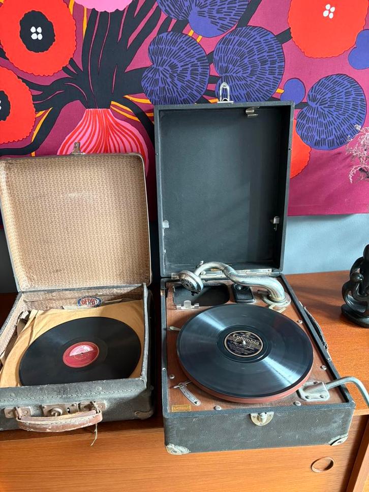 Vintage phonographe/gramophone “La Voix de son maître”, Antiek en Kunst, Antiek | Gereedschap en Instrumenten, Ophalen