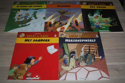 reeks van 5 x Sarah & Robin , Steven Dupré , 1996-1999, Boeken, Stripverhalen, Zo goed als nieuw, Complete serie of reeks, Ophalen of Verzenden