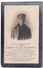 Summer Vandamme Idegem : Soldat tué à Ramskapelle 1917, Enlèvement ou Envoi, Image pieuse