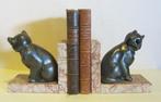 Serre-livres art déco anciens pour chats. France, 1925, Antiquités & Art, Art | Sculptures & Bois, Envoi