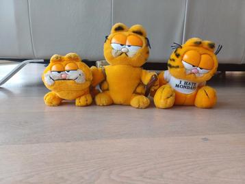 Jaren 80,90 Garfield knuffels 