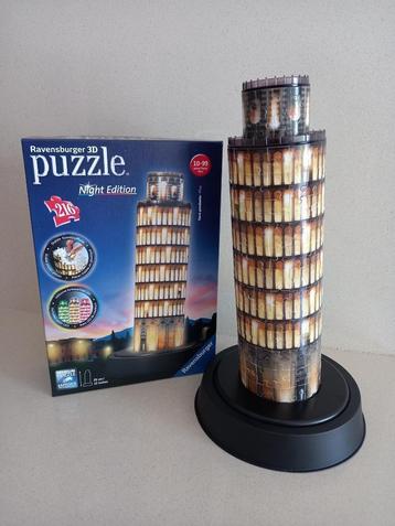 3D puzzel toren van Pisa (Night Edition) beschikbaar voor biedingen