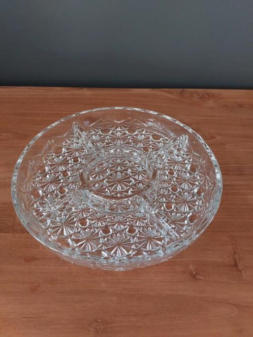 Snackkom, Aperitiefbord, Antiek en Kunst, Antiek | Glaswerk en Kristal, Ophalen of Verzenden
