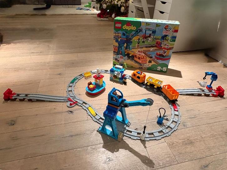 Lego duplo goederentrein, Kinderen en Baby's, Speelgoed | Duplo en Lego, Zo goed als nieuw, Duplo, Complete set, Ophalen