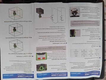 Laser à lignes croisées autonivelant avec support et étui, Enlèvement, Comme neuf