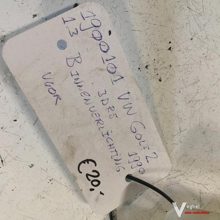 Vw Golf2 1990 Binnenverlichting, Autos : Pièces & Accessoires, Tableau de bord & Interrupteurs, Utilisé, Enlèvement ou Envoi