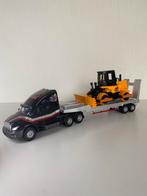 Jouet-Camion avec bulldozer en métal & plastique, Hobby & Loisirs créatifs, Comme neuf