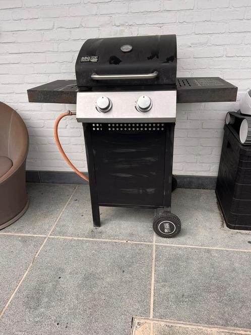 Barbecue au gaz deux bruleurs noir, Tuin en Terras, Gasbarbecues, Gebruikt, Ophalen