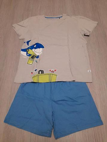 Blauw/grijze pyjama Woody 140 beschikbaar voor biedingen