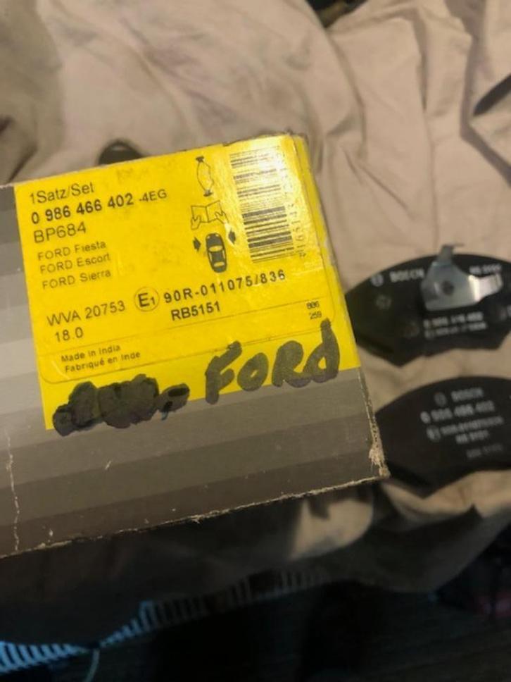 remblokkenset  BOSCH 0986466402 voor FORD, Auto-onderdelen, Remmen en Aandrijving, Ford, Nieuw, Ophalen of Verzenden