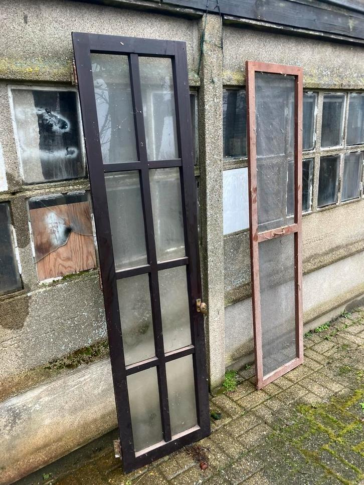 Rustieke ramen, Bricolage & Construction, Vitres, Châssis & Fenêtres, Utilisé, Fenêtre de façade ou Vitre, Enlèvement