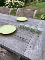 Set groene kopjes en bordjes (8-delig)- nieuwstaat, Ophalen of Verzenden, Nieuw