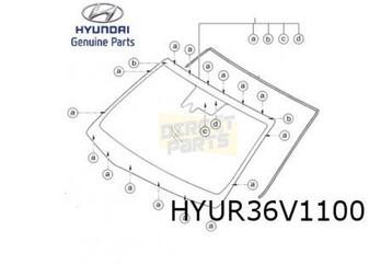Hyundai Ioniq (10/16-9/19) voorruit (regen sensor) Origineel