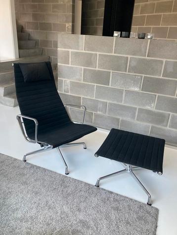 Vitra eames aluminium lounge chair en ottoman, Maison & Meubles, Design, Enlèvement, Métal, Une personne