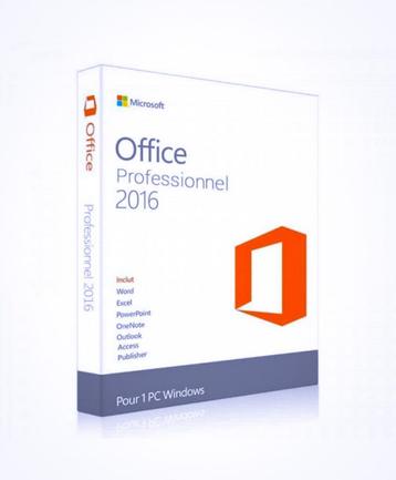 Microsoft Office 2016 Professionnel    1 clé d'activation l beschikbaar voor biedingen