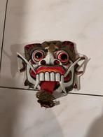 Een vintage / decoratief Aziatisch masker - Demonenmasker, Antiek en Kunst, Kunst | Beelden en Houtsnijwerken, Ophalen of Verzenden