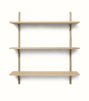 FERM LIVING Wandrek, wandplanken Sector Shelf Triple, eik beschikbaar voor biedingen