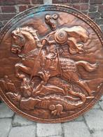 magnifique St george qui terrasse le dragon !!, Antiquités & Art, Enlèvement ou Envoi, Cuivre