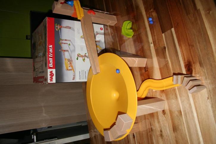 Haba houten knikkerbaan (deel 1), Kinderen en Baby's, Speelgoed | Houten speelgoed, Gebruikt, Overige typen, Ophalen of Verzenden